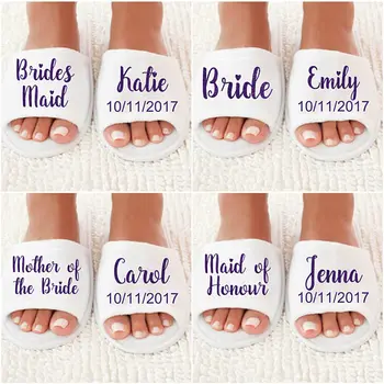 personalized Wedding Slippers,custom wedding Bride&Bridesmaid name Slippers, Flower Girl Slippers,.Bachelorette party favors
personalized Wedding Slippers,custom wedding Bride&Bridesmaid name Slippers, Flower Girl Slippers,.Bachelorette party favors