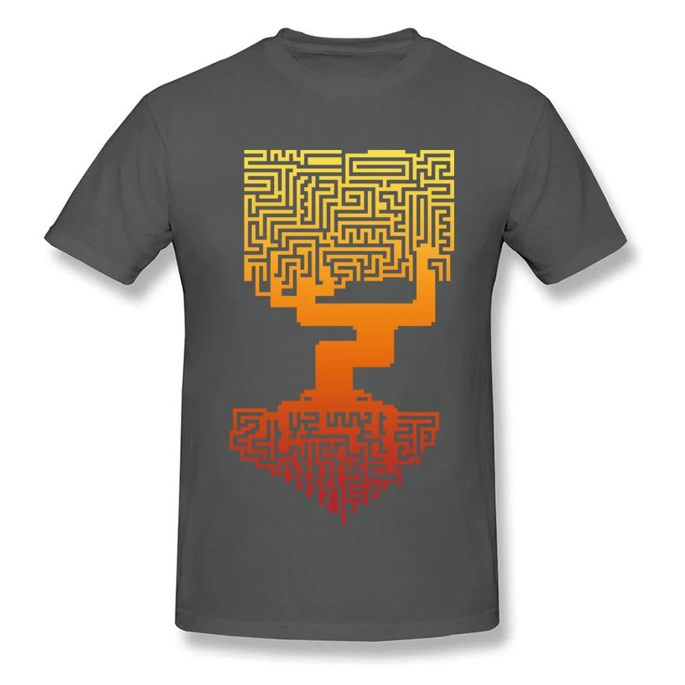 Tree Labyrinth Pure Cotton Summer Tops Shirts Fashion Short Sleeve Men Tshirts Design Summer Fall Tops Shirt Crew Neck Tree Labyrinth carbon