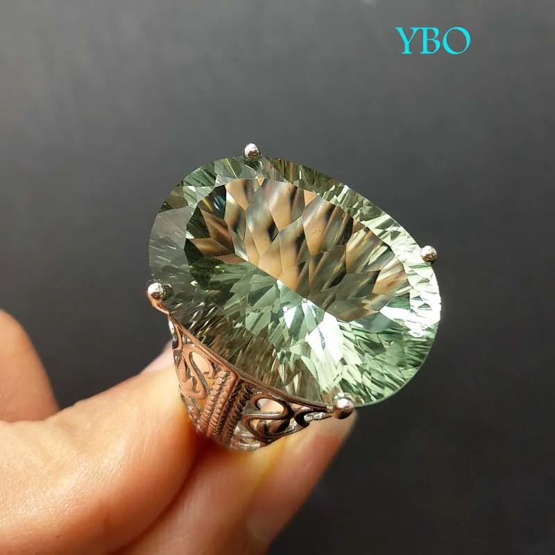 YBO, Hight quality real 925 sterlig silver with 100% natural green amethyst oval 16*22 mm 22.3 carat big fashion woman ring
YBO, Hight quality real 925 sterlig silver with 100% natural green amethyst oval 16*22 mm 22.3 carat big fashion woman ring
