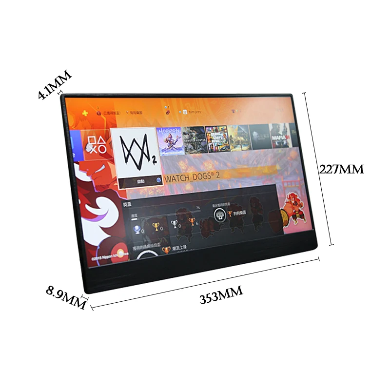 15.6 Inch 4.1mm Super Thin High Light IPS Portable HDR Game Monitor For PS4 Xbox Switch HDMI USB 1080p LCD Screen For PC Laptop
15.6 Inch 4.1mm Super Thin High Light IPS Portable HDR Game Monitor For PS4 Xbox Switch HDMI USB 1080p LCD Screen For PC Laptop