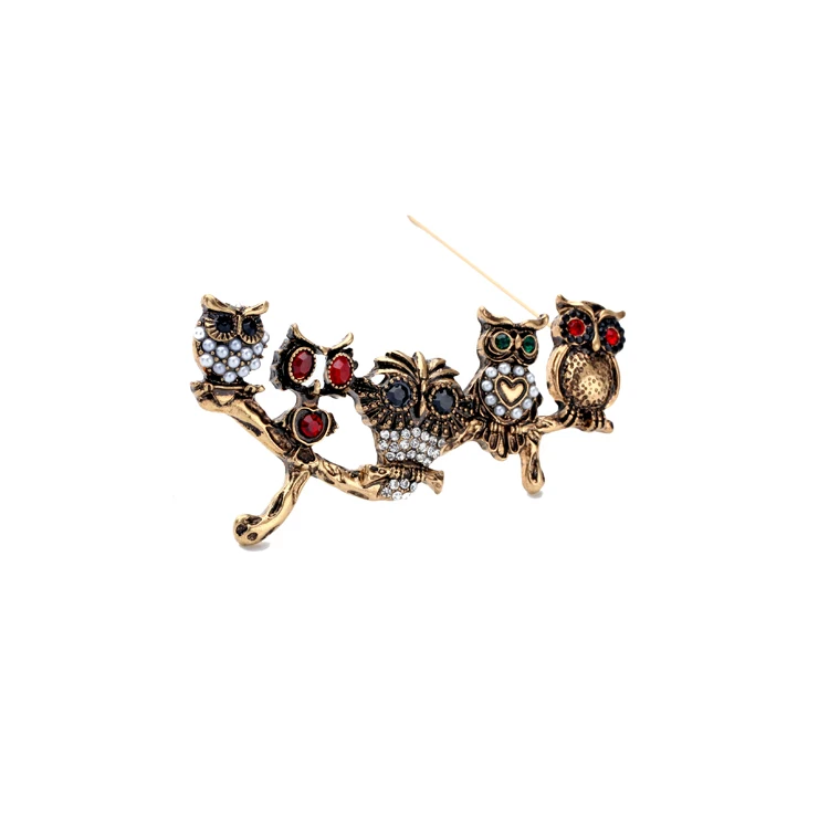 Women Owl Brooch Pins Unique Antique Gold Color Statement Vintage Jewelry Fashion Charm Brooches
Women Owl Brooch Pins Unique Antique Gold Color Statement Vintage Jewelry Fashion Charm Brooches