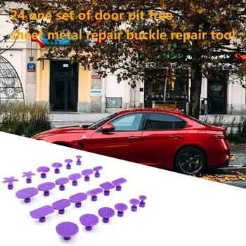 24 Tabs Clips Plastic Paintless Dent Repair DIY Repair Tools Puller Glue Interior Door Panel Retainer Kit
24 Tabs Clips Plastic Paintless Dent Repair DIY Repair Tools Puller Glue Interior Door Panel Retainer Kit