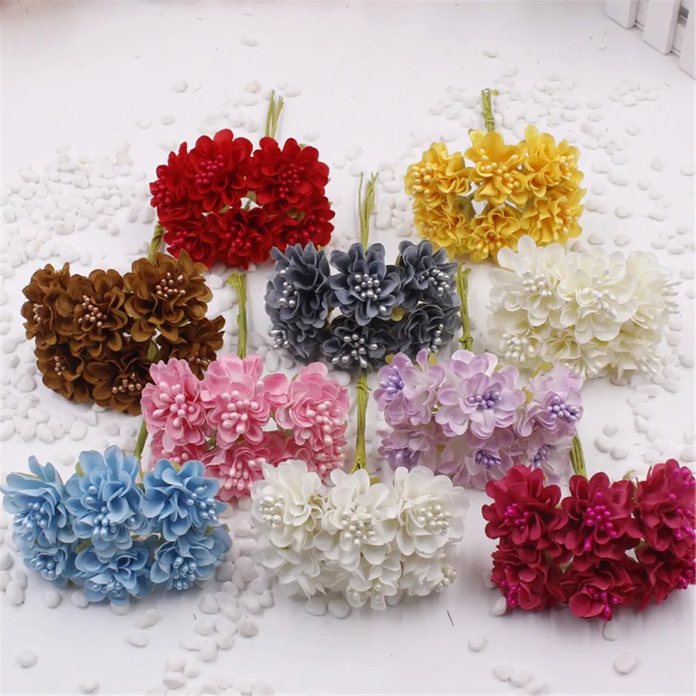 12pcs/lot Mini Silk Artificial Rose Bouquet Wedding Decoration Paper Flower For DIY Scrapbooking Flower Ball Cheap Flores
12pcs/lot Mini Silk Artificial Rose Bouquet Wedding Decoration Paper Flower For DIY Scrapbooking Flower Ball Cheap Flores