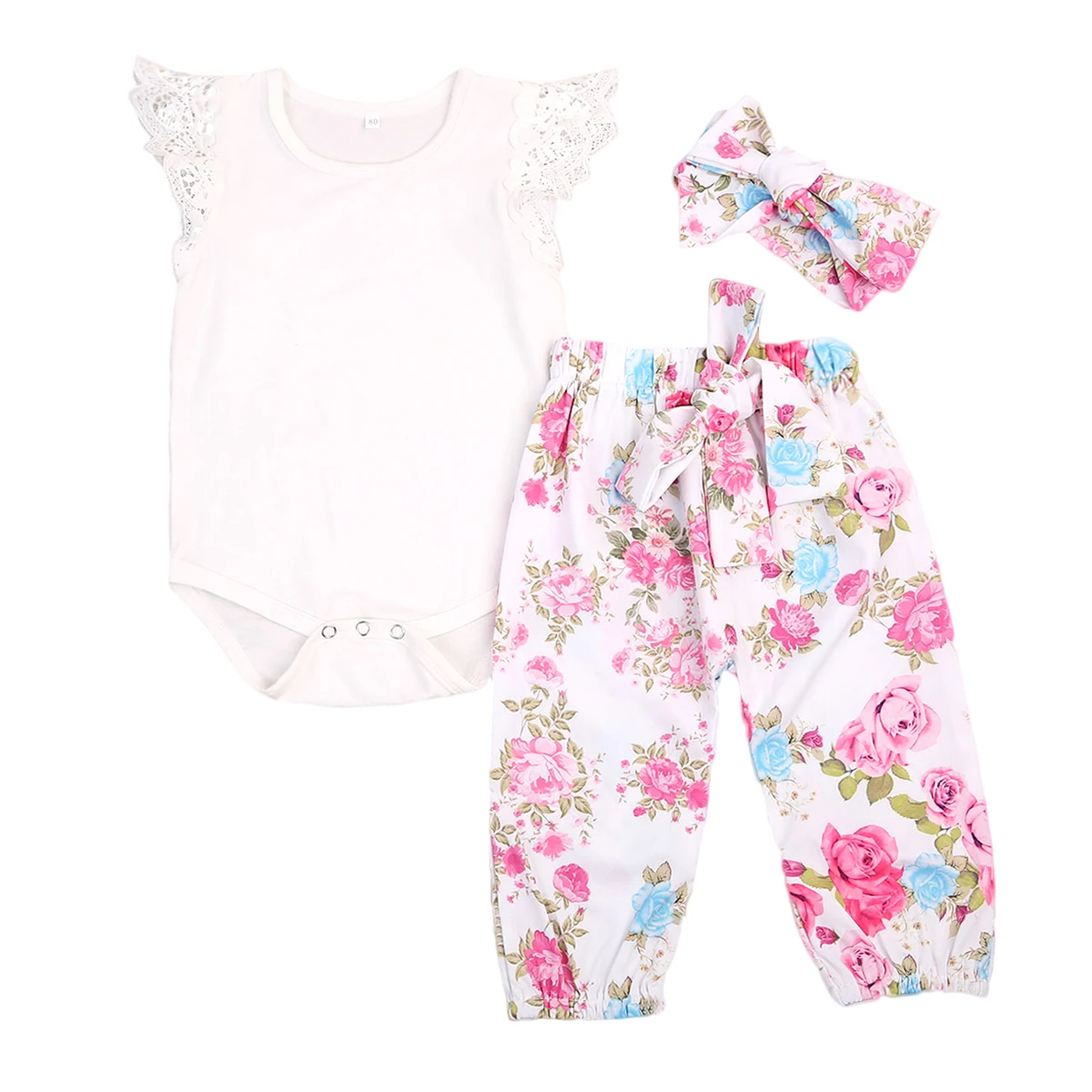 3PCS Baby Clothing Newborn Toddler Baby Girl Lace Tops Romper +Floral Pants +Bow Headband Outfit Clothes
3PCS Baby Clothing Newborn Toddler Baby Girl Lace Tops Romper +Floral Pants +Bow Headband Outfit Clothes