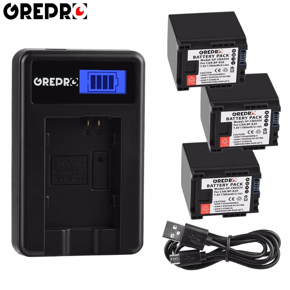 BP-820 BP820 1780mAh Battery+LCD Charger for Canon VIXIAGX10,HFG21,HFG30,HFG40,HFM30,HFM300,HFM301,HFM40,HFM41,HFM400,XA10
BP-820 BP820 1780mAh Battery+LCD Charger for Canon VIXIAGX10,HFG21,HFG30,HFG40,HFM30,HFM300,HFM301,HFM40,HFM41,HFM400,XA10