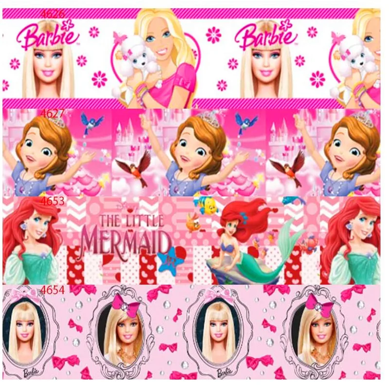 25 38 50 75mm width 100% Polyester Princess Girls Printed Grosgrain Ribbon cartoon Ribbons PS01
25 38 50 75mm width 100% Polyester Princess Girls Printed Grosgrain Ribbon cartoon Ribbons PS01