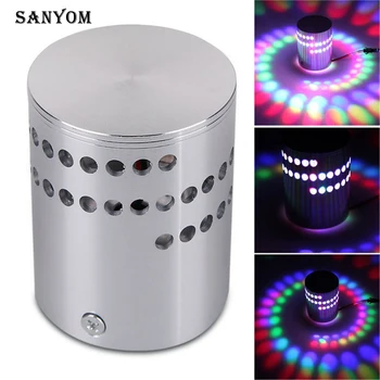 RGB Spiral Hole Led Wall Lamp 3W Dimmable Spiral Lamp With Remote Control Surface Install Mini Light For Game Room Bar 
RGB Spiral Hole Led Wall Lamp 3W Dimmable Spiral Lamp With Remote Control Surface Install Mini Light For Game Room Bar