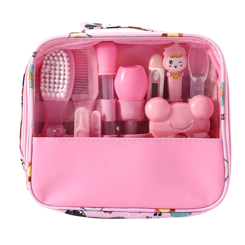 13PCS multifunction baby kids Nail Hair health care Kit Baby Grooming Set thermometer clipper scissor kid toiletries for Newborn | Мать и