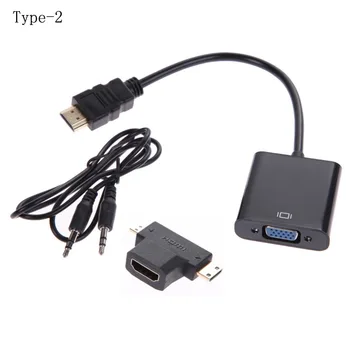 HDMI VGA adapter with DVI to VGA Adapter WAWPI Male to Female Adapter mini hdmi adapter wih Audio Cable for PC Computer
HDMI VGA adapter with DVI to VGA Adapter WAWPI Male to Female Adapter mini hdmi adapter wih Audio Cable for PC Computer