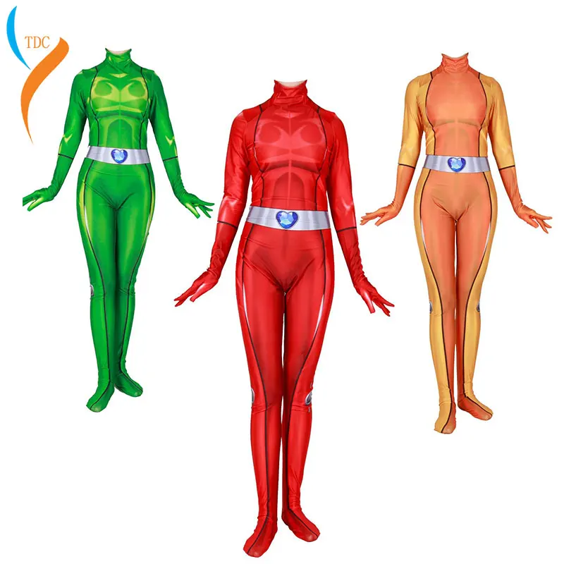 Anime Totally Spies Clover Ewing Samantha Simpson Alexandra Cosplay Costume Bodysuit Suit Zentai Jumpsuits for Women Girls Kids
Anime Totally Spies Clover Ewing Samantha Simpson Alexandra Cosplay Costume Bodysuit Suit Zentai Jumpsuits for Women Girls Kids