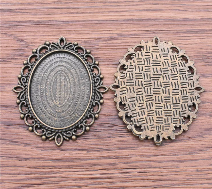 2pcs 30x40mm Inner Size Antique Bronze Plated Simple Lace Style Cabochon Base Cameo Setting Charms Pendant-B3-16
2pcs 30x40mm Inner Size Antique Bronze Plated Simple Lace Style Cabochon Base Cameo Setting Charms Pendant-B3-16