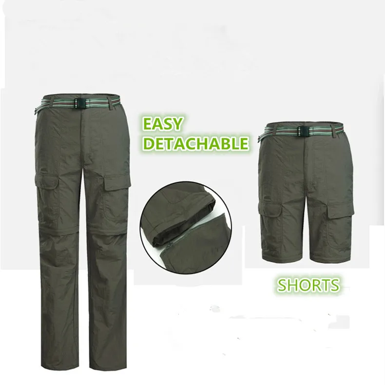 Men Women Outdoors Hiking Climbing Fishing Pants Quick Dry Detachable Trousers Spring Summer Tactical Pants Military Sport Pant
Men Women Outdoors Hiking Climbing Fishing Pants Quick Dry Detachable Trousers Spring Summer Tactical Pants Military Sport Pant