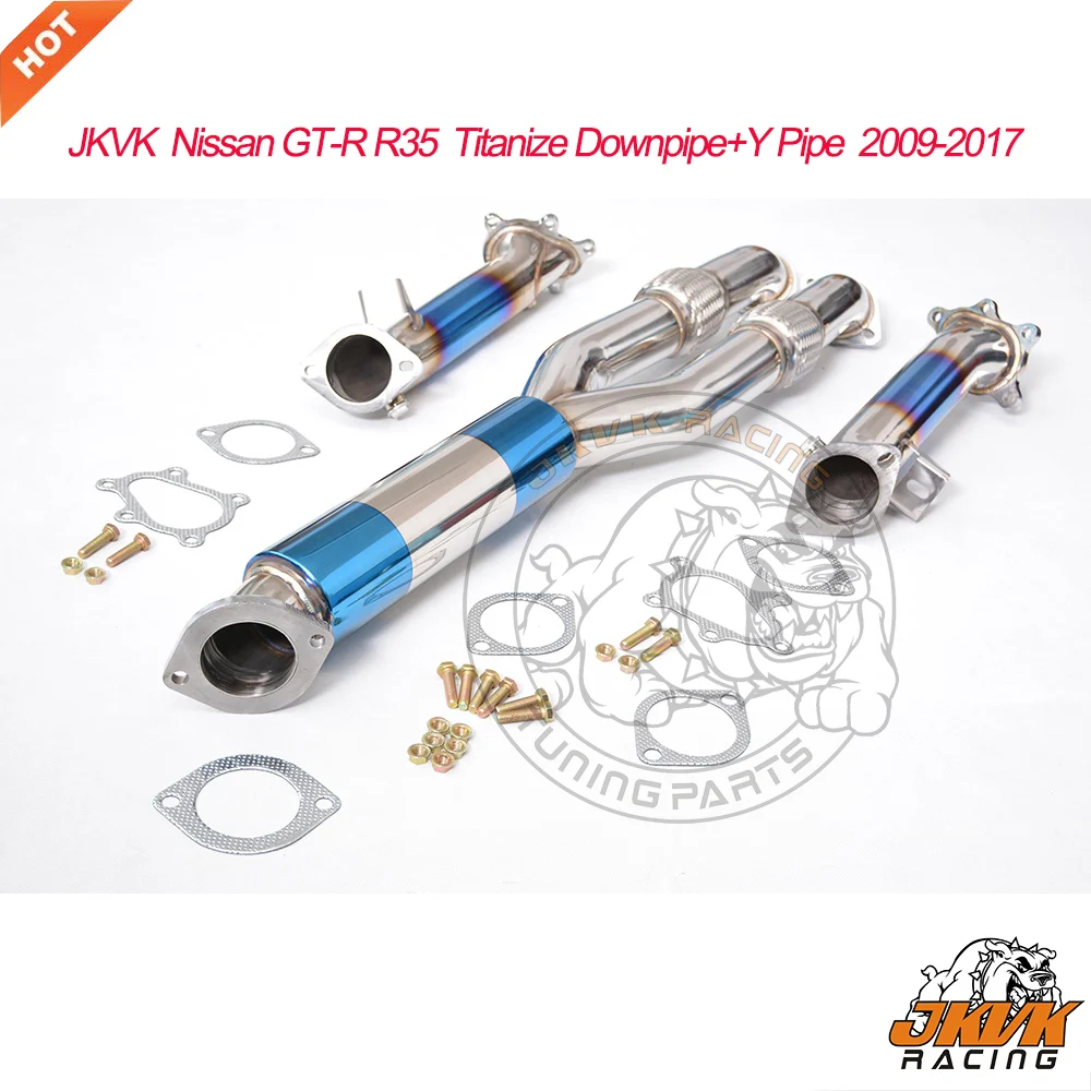 JKVK RACING 102MM Titanium Turbo Y Pipe Y- Pipes Mid Pipe Resonated +Downpipe for GTR GT-R R35 2009+ 35HP+
JKVK RACING 102MM Titanium Turbo Y Pipe Y- Pipes Mid Pipe Resonated +Downpipe for GTR GT-R R35 2009+ 35HP+
