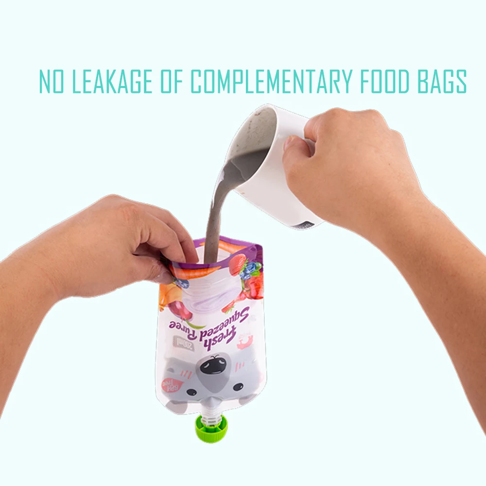 1Pcs 200ML Baby Food Storage Eco-friendly Reusable Squeeze Food Pouch Storage DIY Baby Food Pouch Feeding Bag Storage
1Pcs 200ML Baby Food Storage Eco-friendly Reusable Squeeze Food Pouch Storage DIY Baby Food Pouch Feeding Bag Storage