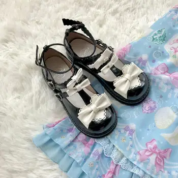 Lolita Janpaese Women's Kawaii Bow Platform Shoes Student Shoes Preppy stylel Princess Uniform Cosplay Shoes
Lolita Janpaese Women's Kawaii Bow Platform Shoes Student Shoes Preppy stylel Princess Uniform Cosplay Shoes