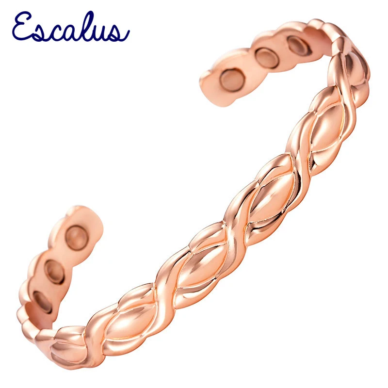 Escalus Women's Powerful Copper Bangle Classic Magnetic Health Bracelet Bio Healing Bangles For Men Wristband Charm
Escalus Women's Powerful Copper Bangle Classic Magnetic Health Bracelet Bio Healing Bangles For Men Wristband Charm