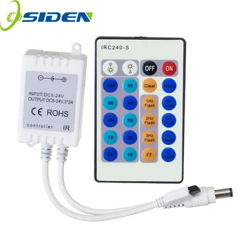 OSIDEN IR 24key rgb Single color LED Controller RGB Color With Remote Control Mini Dimmer for 5050 / 3528 Led Strip Lights 12V
OSIDEN IR 24key rgb Single color LED Controller RGB Color With Remote Control Mini Dimmer for 5050 / 3528 Led Strip Lights 12V
