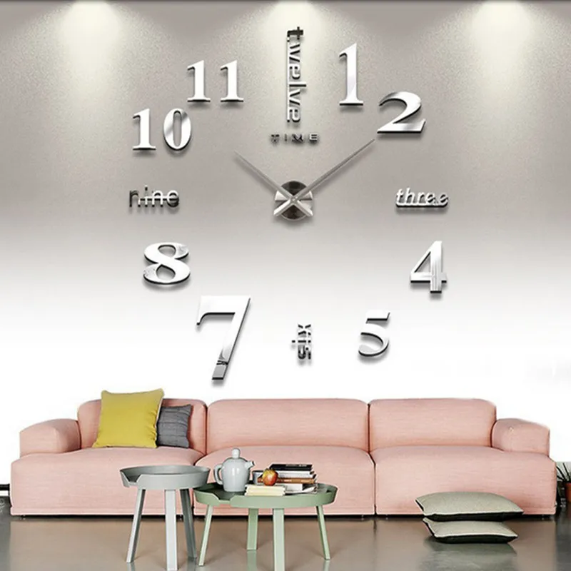 DIY Wall Sticker Clock 3D Big Mirror Clock Wall Stickers 2017 New Home Decoration Modern Design Wall Clocks Wall Sticker
DIY Wall Sticker Clock 3D Big Mirror Clock Wall Stickers 2017 New Home Decoration Modern Design Wall Clocks Wall Sticker