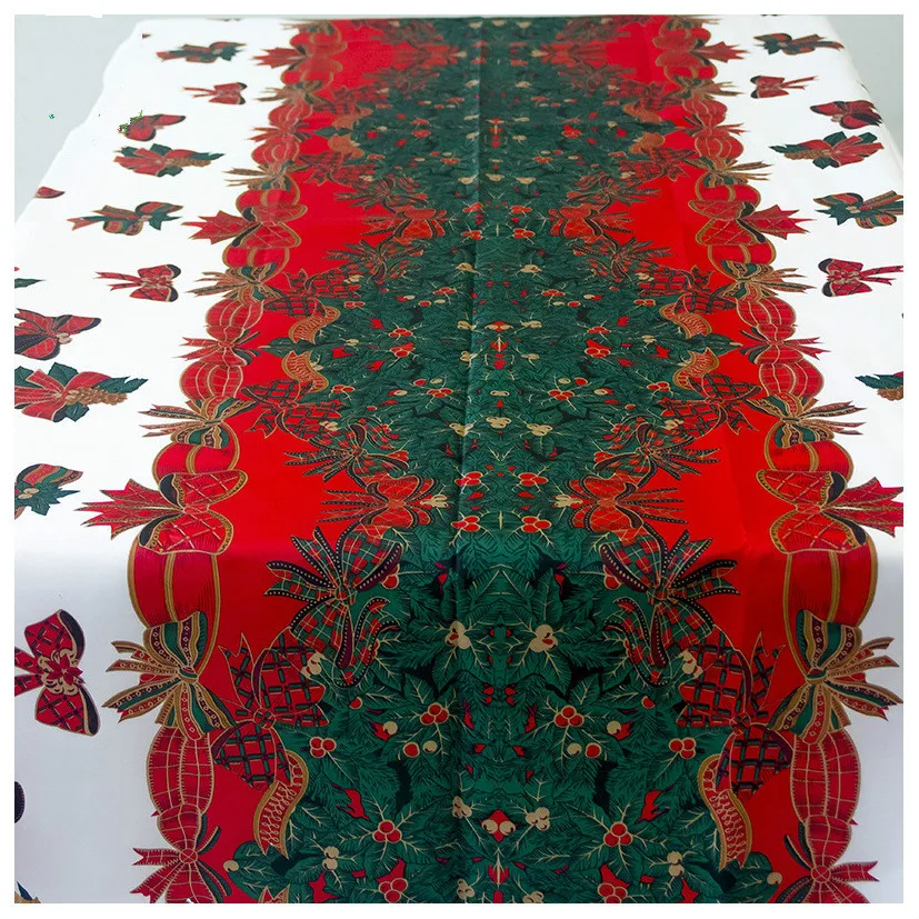 New Year Christmas Tablecloth Cute Red Bowknot Santa Claus Decorative Table Cover Christmas Dinner Decor 150*180cm
New Year Christmas Tablecloth Cute Red Bowknot Santa Claus Decorative Table Cover Christmas Dinner Decor 150*180cm