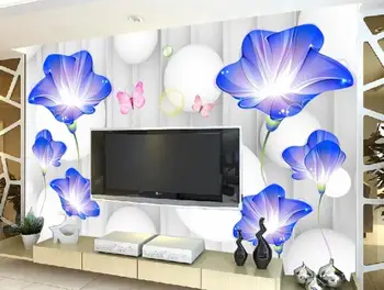 Customize wallpaper Modern simplicity Blue trumpet flower wallpapers for living room bedroom Background wall wall paper 3d
Customize wallpaper Modern simplicity Blue trumpet flower wallpapers for living room bedroom Background wall wall paper 3d