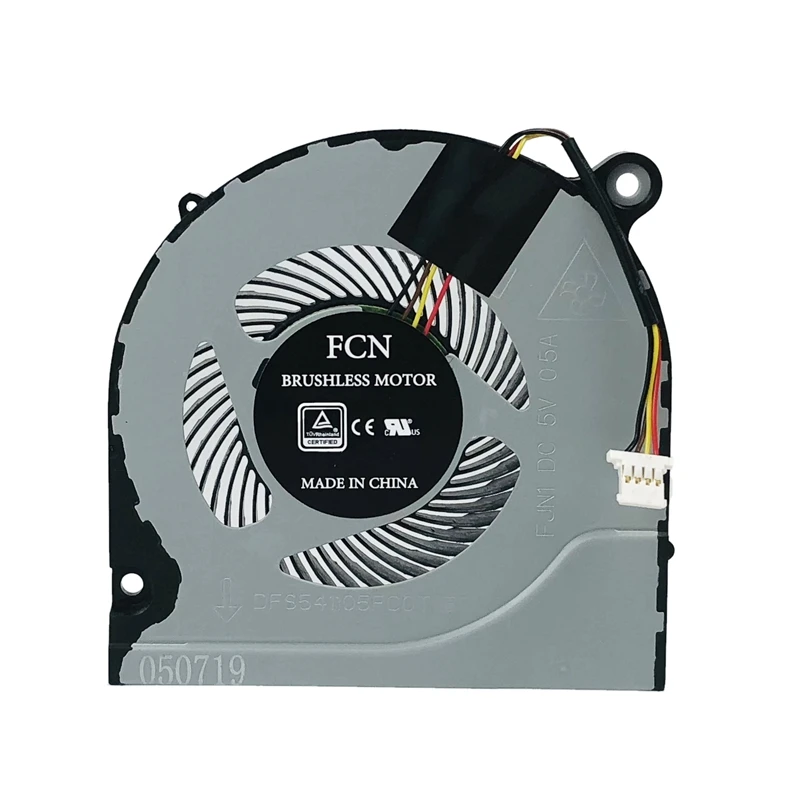 Laptop Replacement Cooler Fan for Acer Aspire A515-51 A515-51G CPU Cooling Fan FCN DFS541105FC0T FJMQ DC5V 0.5A