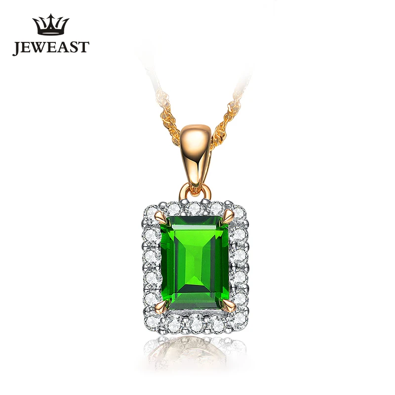 Natural Diopside 18K Pure Gold Pendant Real AU 750 Solid Gold Upscale Trendy Classic Party Fine Jewelry Hot Sell New 2019
Natural Diopside 18K Pure Gold Pendant Real AU 750 Solid Gold Upscale Trendy Classic Party Fine Jewelry Hot Sell New 2019
