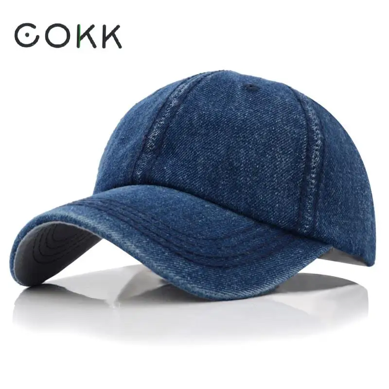 COKK Denim Men's Cap Branded Baseball Cap Women Vintage Hip Hop Cap Female Snapback Summer Hats For Men Blank Bone Male Gorras 
COKK Denim Men's Cap Branded Baseball Cap Women Vintage Hip Hop Cap Female Snapback Summer Hats For Men Blank Bone Male Gorras