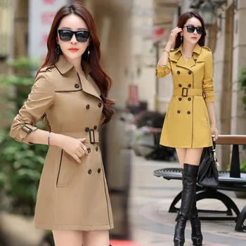 Fashion Plus Size Overcoat Medium Long Trench Coat Women Sashes Belted Double Breasted Windbreaker Turn-down Collar Outwear
Fashion Plus Size Overcoat Medium Long Trench Coat Women Sashes Belted Double Breasted Windbreaker Turn-down Collar Outwear
