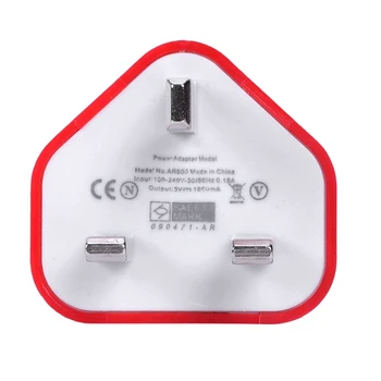 UK Plug Mains Wall 3 Pin USB Power Adaptor Charger For Mobile Cell Phone Tablet(Red)
UK Plug Mains Wall 3 Pin USB Power Adaptor Charger For Mobile Cell Phone Tablet(Red)