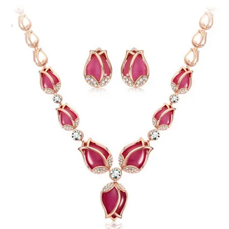 Party Jewelry Crystal Rhinestone Tulip Flower Necklace & Pendant For Women new accessories
Party Jewelry Crystal Rhinestone Tulip Flower Necklace & Pendant For Women new accessories