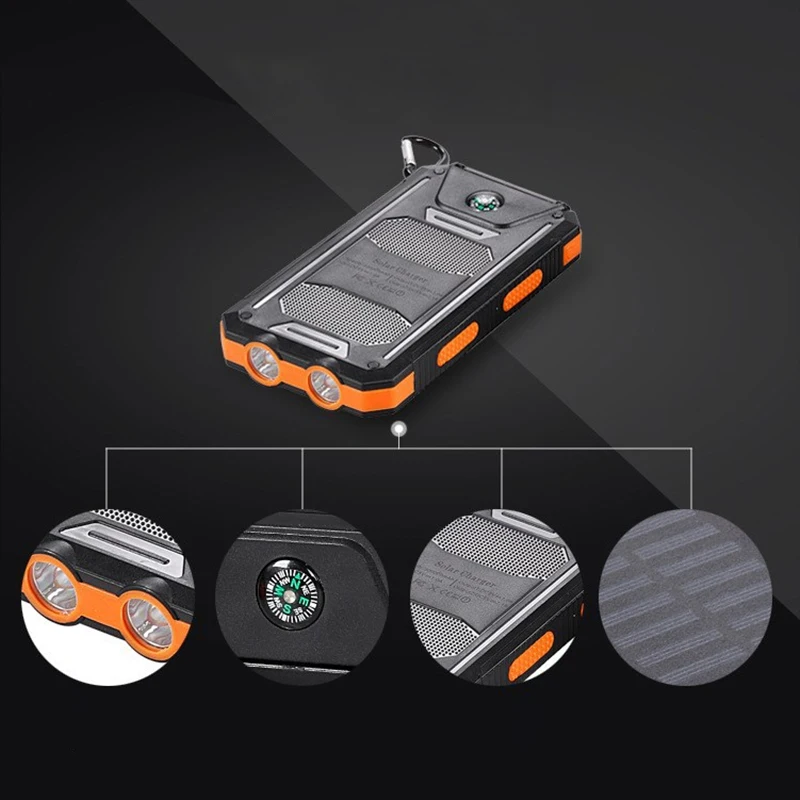 30000mAh DIY Solar Power Bank Case Electric Charging Waterproof Powerbank Smartphone 2 LED Light Portable Outdoor (No Battery)
30000mAh DIY Solar Power Bank Case Electric Charging Waterproof Powerbank Smartphone 2 LED Light Portable Outdoor (No Battery)
