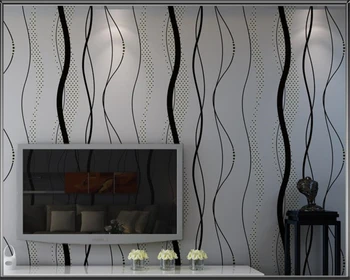 Beibehang Modern Simple Black Gray Wavy Wallpaper Vertical Striped Bedroom Living Room TV Background 3d Wallpaper for walls
Beibehang Modern Simple Black Gray Wavy Wallpaper Vertical Striped Bedroom Living Room TV Background 3d Wallpaper for walls