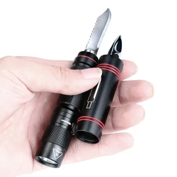 Portable Multifunction XPE LED Flashlight Torch 1000 LM Hiking Camping Pen light with protection function Tactical Knife
Portable Multifunction XPE LED Flashlight Torch 1000 LM Hiking Camping Pen light with protection function Tactical Knife