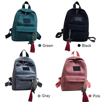 Backpack Women 2019 New Casual Women Lady Backpack Shoulder Tassel Corduroy Fashion for Notebook Travel School Mochila Feminina
Backpack Women 2019 New Casual Women Lady Backpack Shoulder Tassel Corduroy Fashion for Notebook Travel School Mochila Feminina