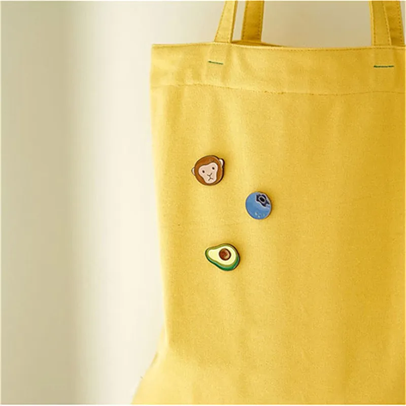 New cute fashion simple drop glazed monkey peach avocado blueberry brooch collar needle jewelry