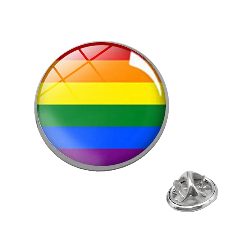 LGBT Pride Rainbow Glass Brooches Pins Lesbians Gays Bisexuals Transgender Round Badge Lapel Pin Jewelry
LGBT Pride Rainbow Glass Brooches Pins Lesbians Gays Bisexuals Transgender Round Badge Lapel Pin Jewelry