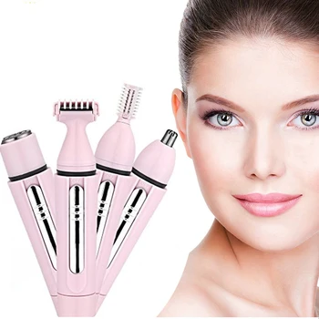 4 in 1 Mini Electric Hair Removal Apparatus Hair Trimming Knife Nose Hair Trimmer Eyebrow Trimming Knife Lady Epilator Painless
4 in 1 Mini Electric Hair Removal Apparatus Hair Trimming Knife Nose Hair Trimmer Eyebrow Trimming Knife Lady Epilator Painless