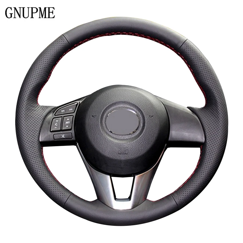 DIY Black Car Steering Wheel Cover Sofe Artificial Leather Steering Cover for Mazda CX-5 CX5 Atenza 2014 New Mazda 3 CX-3 2016
DIY Black Car Steering Wheel Cover Sofe Artificial Leather Steering Cover for Mazda CX-5 CX5 Atenza 2014 New Mazda 3 CX-3 2016