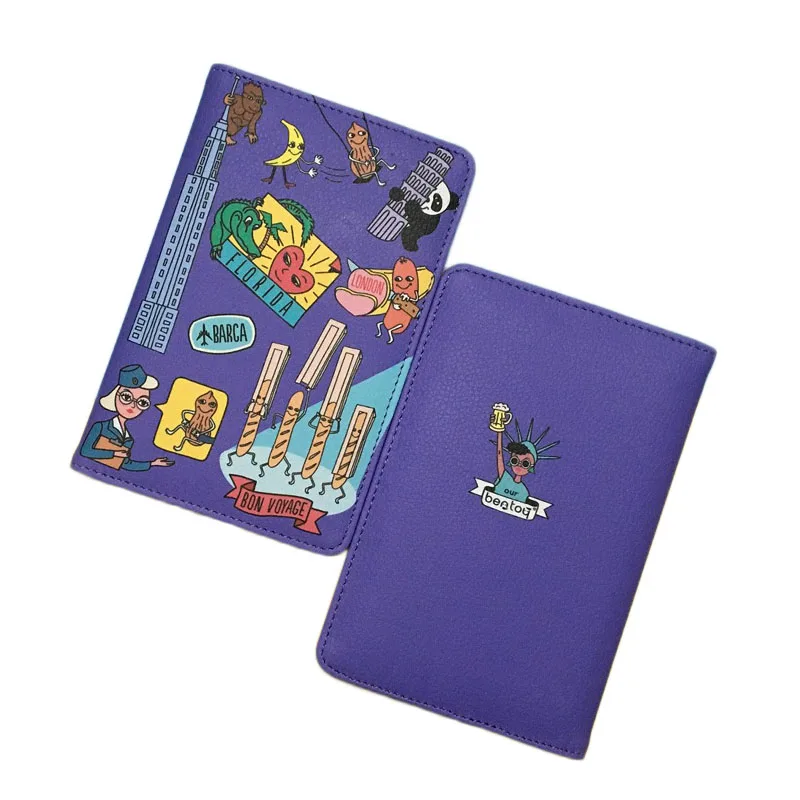 New Cartoon Passport Holders Men Travel Passport Cover Pu Leather Casual Design With 4 Different Colors For Choose For Travel Card Id Holders Aliexpress