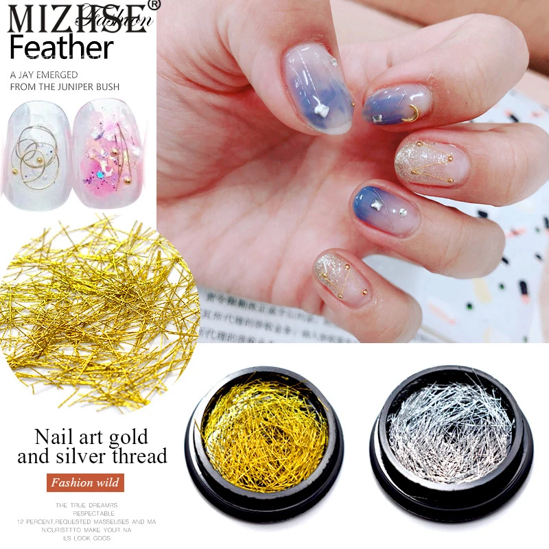 MIZHSE 2019 New Arrivial Gold Silver Thread Wire Nail Particle Manicure Striping Art Glitter Line Tape Sticker Nail Decoration
MIZHSE 2019 New Arrivial Gold Silver Thread Wire Nail Particle Manicure Striping Art Glitter Line Tape Sticker Nail Decoration