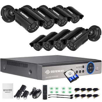 DEFEWAY 8CH 1080N HDMI DVR 1200TVL 720P HD Outdoor Video Surveillance CCTV System with 8PCS AHD Waterproof Camera Set 1TB HDD
DEFEWAY 8CH 1080N HDMI DVR 1200TVL 720P HD Outdoor Video Surveillance CCTV System with 8PCS AHD Waterproof Camera Set 1TB HDD