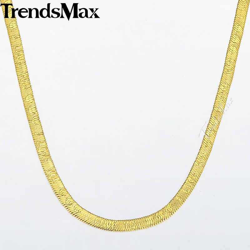 Womens Men's Necklace I Love You Pattern Gold Snake Herringbone Link Chain Necklace For Woman Male Jewelry Wholesale 5mm KGN468
Womens Men's Necklace I Love You Pattern Gold Snake Herringbone Link Chain Necklace For Woman Male Jewelry Wholesale 5mm KGN468
