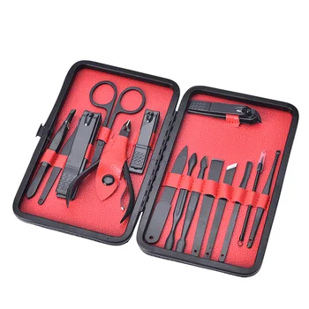Stainless Steel Nail Clipper Cutter Trimmer Ear Pick Grooming Kit Manicure Pedicure Toe Nail Tools Set with Case Black 15 Pcs
Stainless Steel Nail Clipper Cutter Trimmer Ear Pick Grooming Kit Manicure Pedicure Toe Nail Tools Set with Case Black 15 Pcs