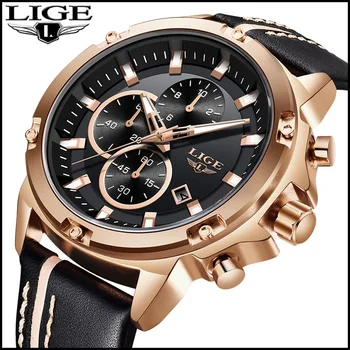 Top Luxury Brand LIGE 2018 New Men Outdoor Sports Quartz Watches Men Automatic Date Clock Men's fashion Waterproof Leather Watch
Top Luxury Brand LIGE 2018 New Men Outdoor Sports Quartz Watches Men Automatic Date Clock Men's fashion Waterproof Leather Watch