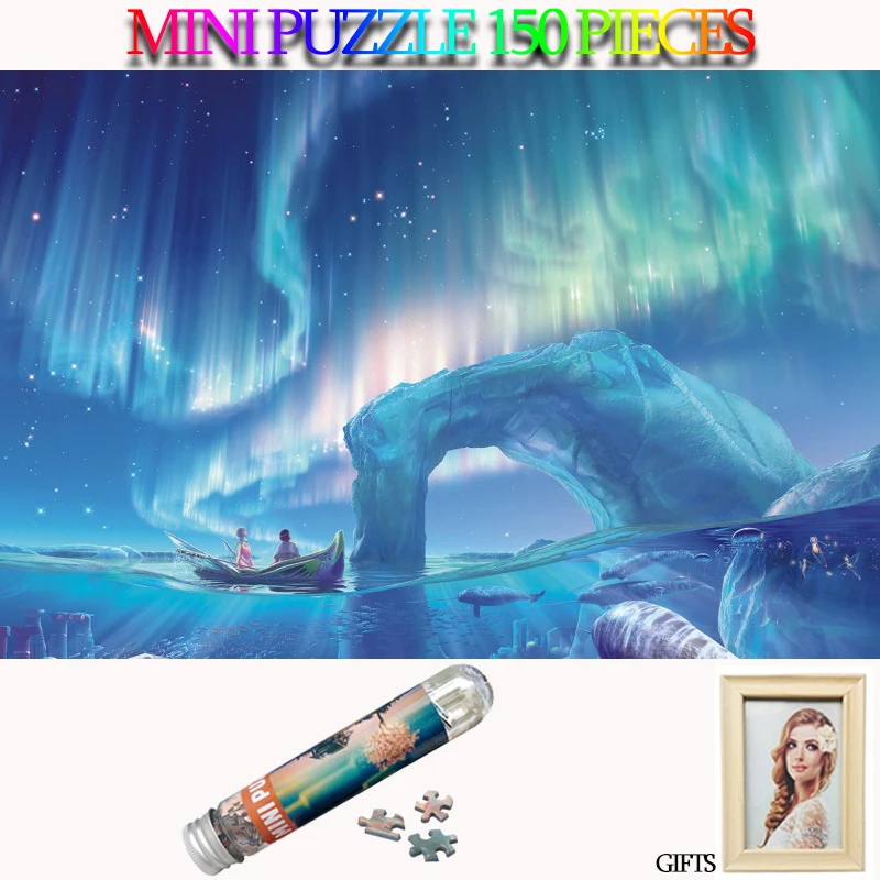MOMEMO Dream Aurora 150 Pieces Test Tube Puzzle Mini Landscape Jigsaw Puzzle Beauty Pattern Puzzles Kids Children Adults Toys
MOMEMO Dream Aurora 150 Pieces Test Tube Puzzle Mini Landscape Jigsaw Puzzle Beauty Pattern Puzzles Kids Children Adults Toys