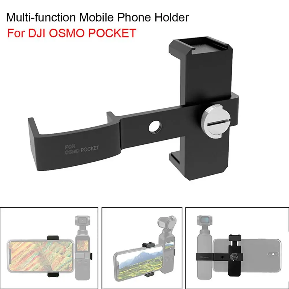 Mobile Phone Fixed Bracket Holder Connection Expansion Accessories with 1/4 Inch Interface for DJI OSMO Pocket Gimble Camera
Mobile Phone Fixed Bracket Holder Connection Expansion Accessories with 1/4 Inch Interface for DJI OSMO Pocket Gimble Camera