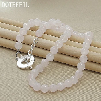 DOTEFFIL 8mm Natural White (Artificial Red Black Green) Pearl Necklace 925 Silver for Women Wedding Jewelry
DOTEFFIL 8mm Natural White (Artificial Red Black Green) Pearl Necklace 925 Silver for Women Wedding Jewelry