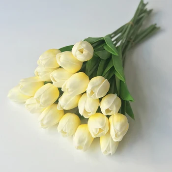 10Pieces/Lot Light Yellow Mini PU Tulip Artificial Flowers Handmade DIY Bouquet Wedding Party Home Decoration Simulation Flower
10Pieces/Lot Light Yellow Mini PU Tulip Artificial Flowers Handmade DIY Bouquet Wedding Party Home Decoration Simulation Flower
