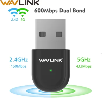 Wavlink USB2.0 AC600 USB Wifi Adapter 600Mbps Dual Band 2.4G/5Ghz wifi dongle USB Wireless Network lan Card Receiver for Desktop
Wavlink USB2.0 AC600 USB Wifi Adapter 600Mbps Dual Band 2.4G/5Ghz wifi dongle USB Wireless Network lan Card Receiver for Desktop
