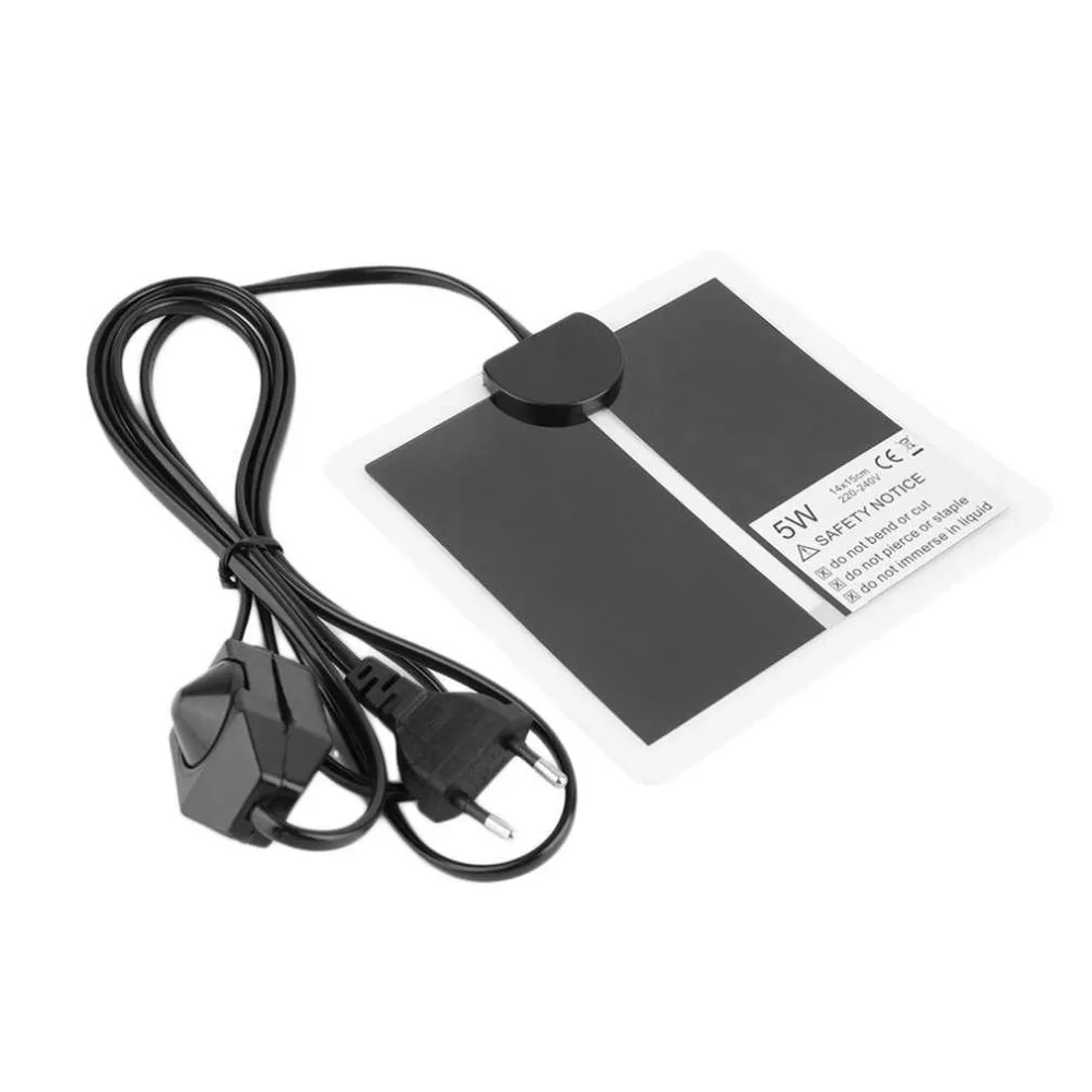 5W EU Plug Reptile Heating Pad Heat Mat Dog Bed Temperature Regulating 14*15cm Heat Mat Warmer Cat Nest Pets Fossa Supplies
5W EU Plug Reptile Heating Pad Heat Mat Dog Bed Temperature Regulating 14*15cm Heat Mat Warmer Cat Nest Pets Fossa Supplies